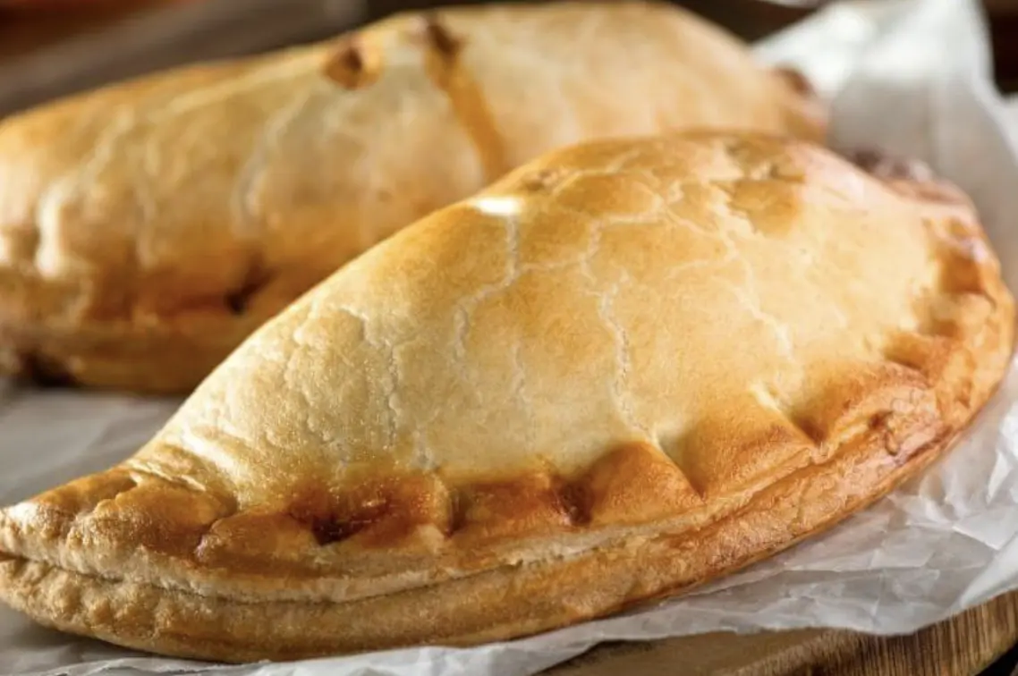Cheese & Onion Pasty and Chips